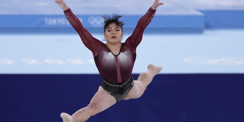 Alexa Moreno en acción en su debut en los Juegos Olímpicos de Tokio 2020.