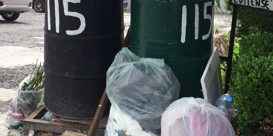 En varias calles de Lomas Verdes es perceptible la acumulación de desperdicios.