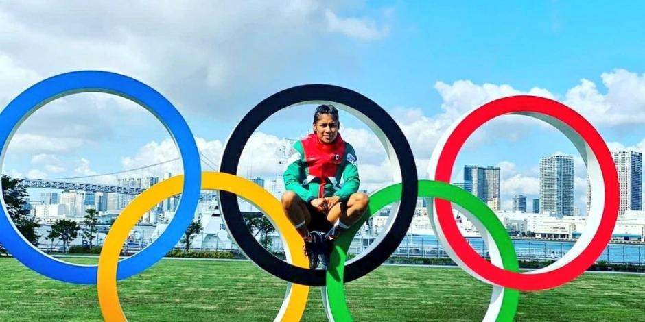 Esmeralda Falcón en los Juegos Olímpicos de Tokio 2020.