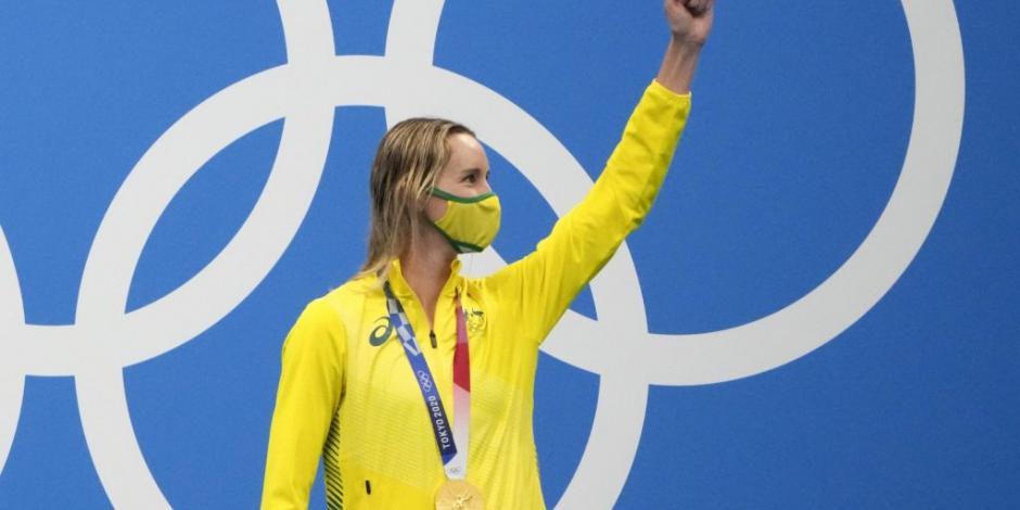 Emma McKeon ganó cuatro oros en los Juegos Olímpicos de Tokio 2020.