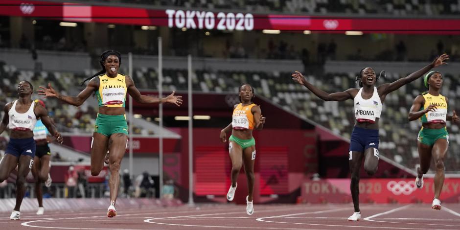 Elaine Thompson-Herah ganó los 100 y 200 metros planos en Tokio 2020