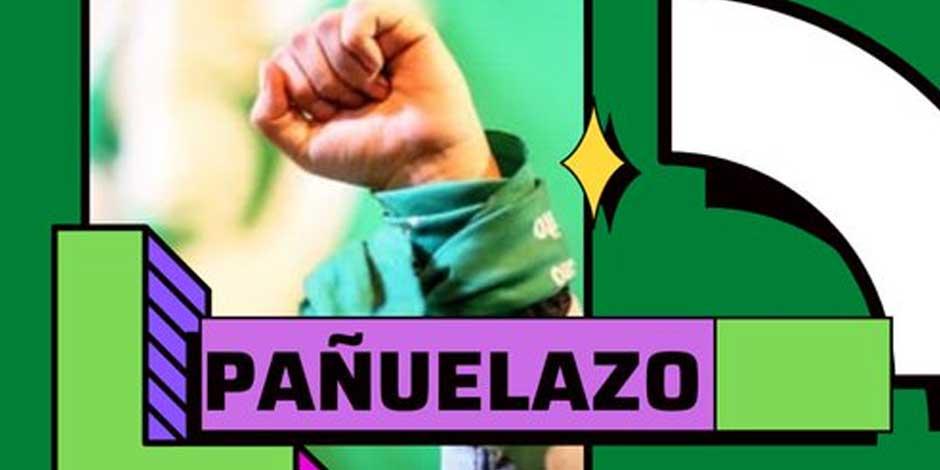 Realizan pañuelazo virtual en redes sociales en favor de la interrupción del embarazo en el Estado de México