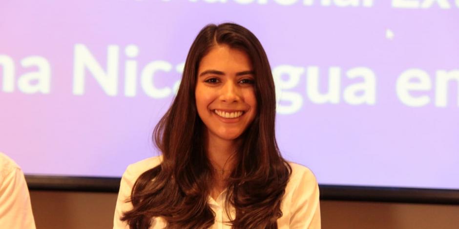 Berenice Quezada, candidata a la vicepresidencia de Nicaragua.
