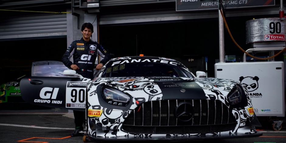 Ricardo Sánchez compitió a bordo de un Mercedes-AMG GT3..