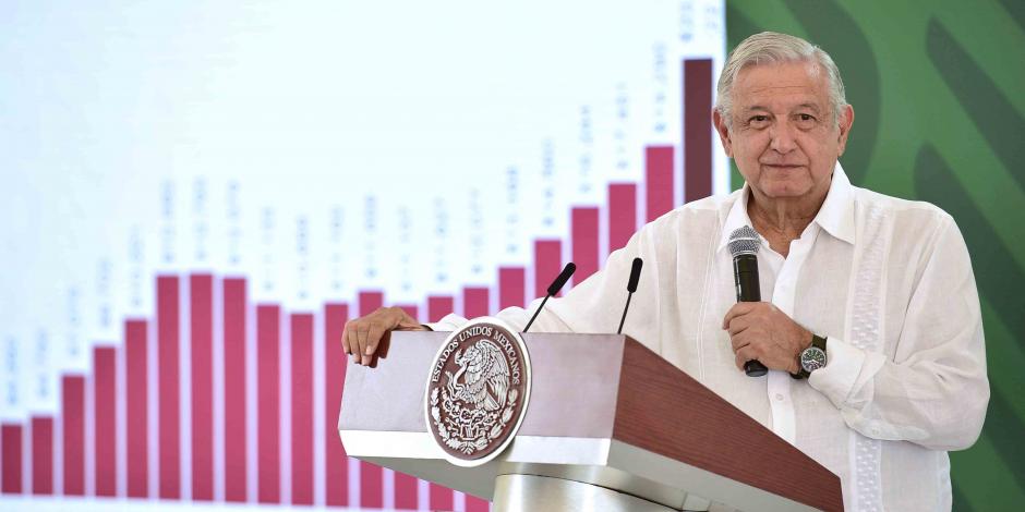 Andrés Manuel López Obrador, presidente de México, en conferencia desde Baja California Sur.