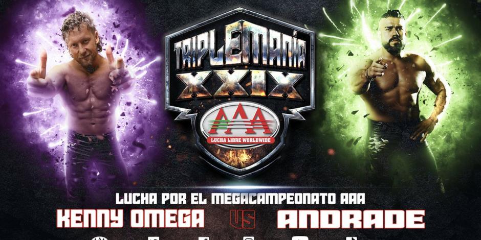Kenny Omega se verá las caras con Andrade en busca del Megacampeonato en Triplemanía XXIX.