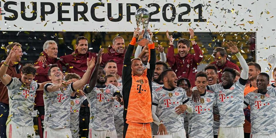 El Bayern Múnich conquista la Supercopa de Alemania ante el Borussia Dortmund.