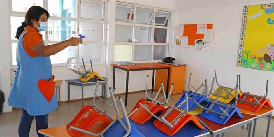 Escuelas del país implementan filtros sanitarios y medidas de higiene para el regreso a clases presenciales. 