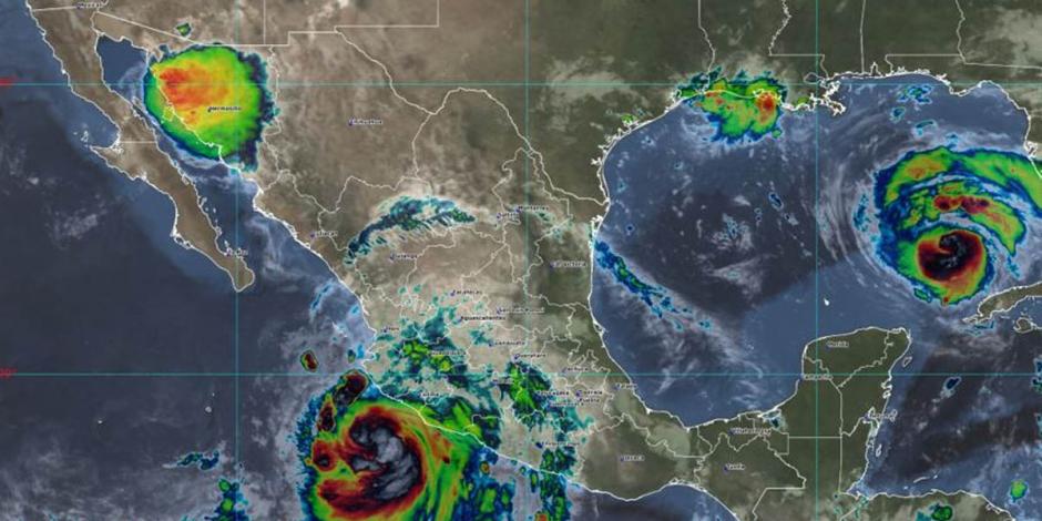 "Nora" se intensifica a huracán categoría 1. La Conagua hizo un llamado de extremar precauciones a quienes navegan en altamar.