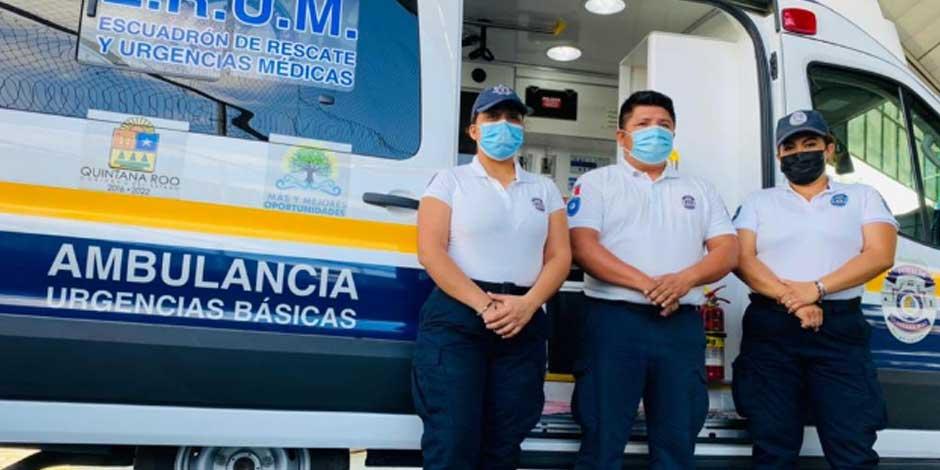 Quintana Roo cuenta con Escuadrón de Rescate y Urgencias Médicas