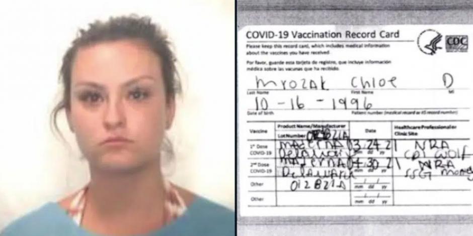 Chloe Mrozak se delató en su viaje de Illinois a Honolulu por una falta ortográfica, pues el documento decía que recibió la dosis de “Maderna” contra COVID-19.