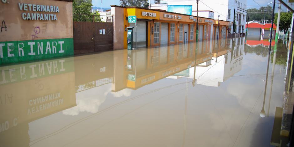 El nivel del agua en Tula alcanzó hasta el metro y medio de altura.
