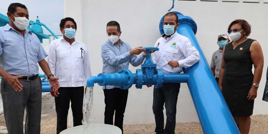 El gobernador Carlos Joaquín impulsó, en 5 años, acciones para reconstruir la infraestructura de agua potable,