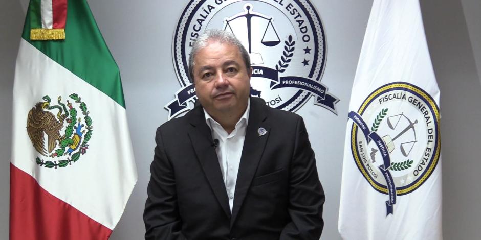 El fiscal de San Luis Potosí, Federico Garza, ayer al explicar como se dio el hecho delictivo en contra de las víctimas.