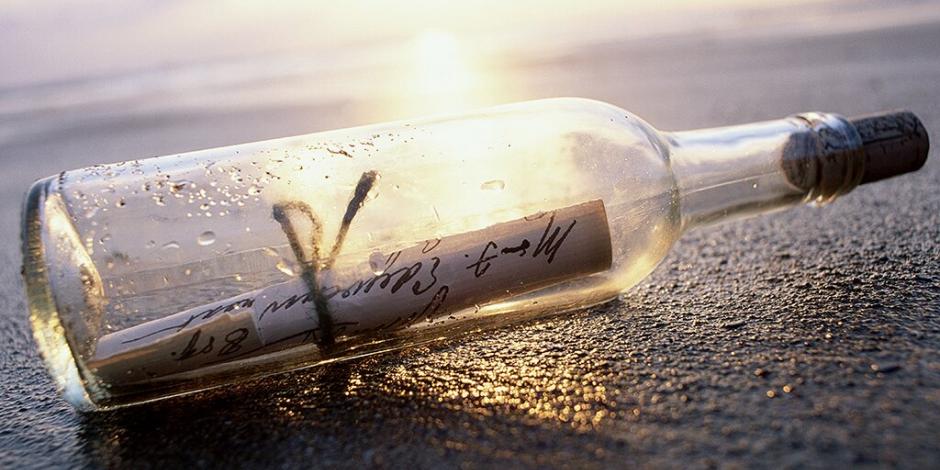 El mensaje en la botella fue leído décadas después, a muchos kilómetros de distancia