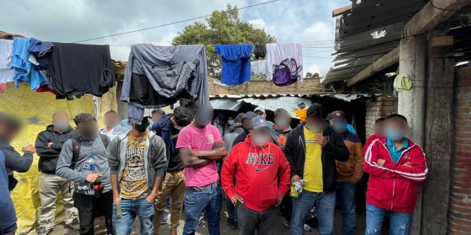 INM rescata a 133 migrantes en casa de seguridad de Puebla