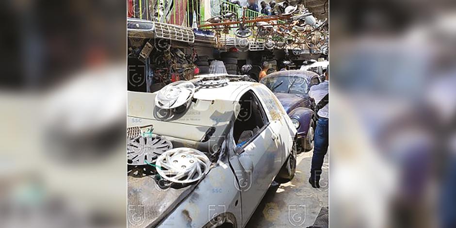 Las piezas fueron halladas en una casa en Iztapalapa.