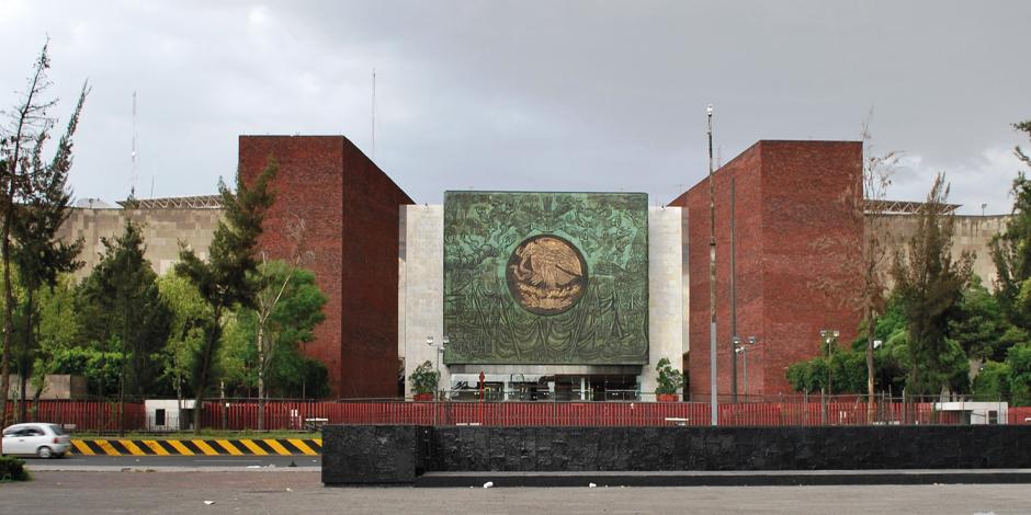 Foto del exterior del palacio Legislativo de San Lazaro