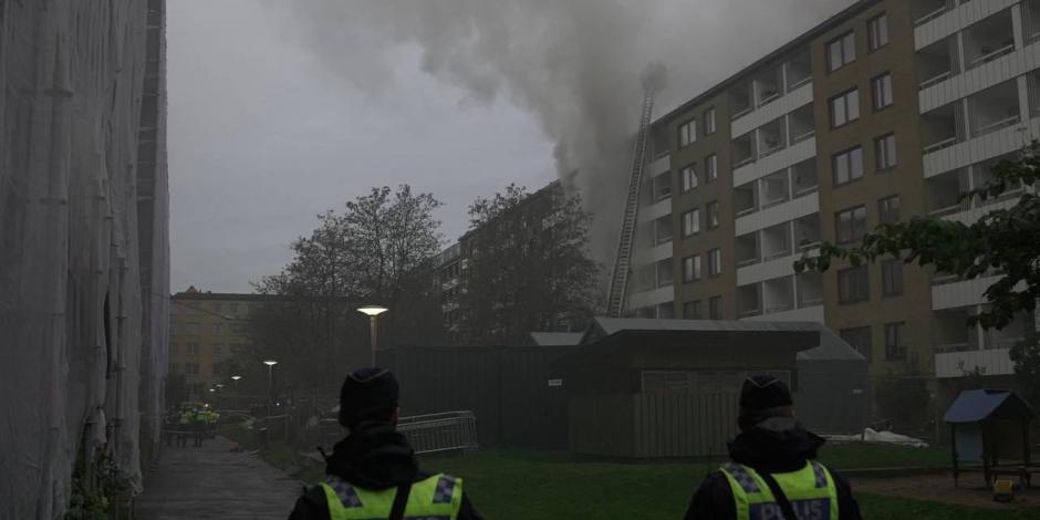 Al menos 20 personas resultaron heridas tras la explosión en una zona de departamentos de Suecia
