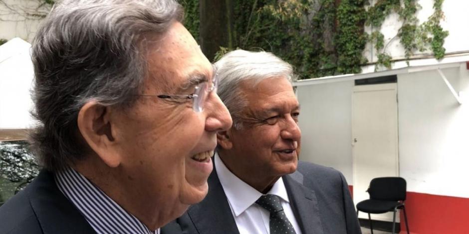 Cuauhtémoc Cárdenas reconoce plan de AMLO