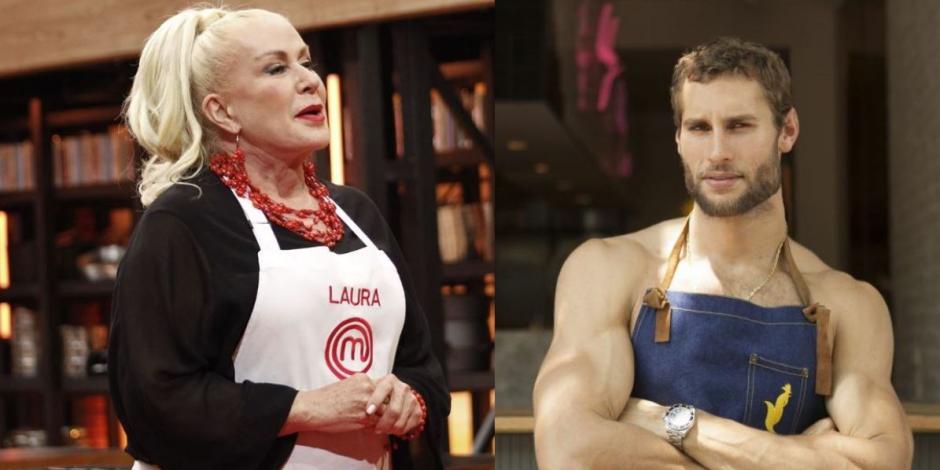 Laura Zapata le da de comer a chef Franco Noriega de manera muy sensual en MasterChef Celebrity