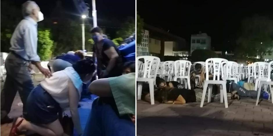 En redes sociales circularon videos que mostraron el momento en el que un festival en Iguala fue interrumpido por presuntas detonaciones de arma de fuego.
