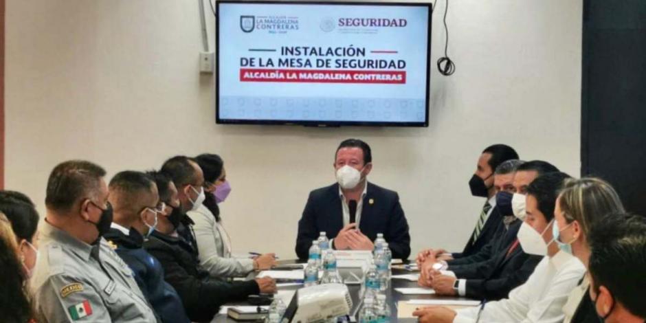 El alcalde Luis Gerardo Quijano destacó la importancia de la instauración de la Mesa de Seguridad.