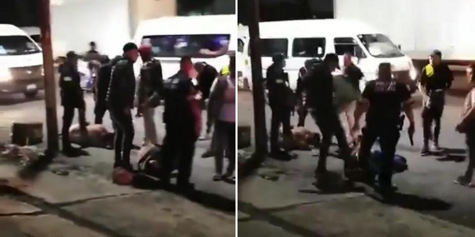 En redes sociales se difundió un video en donde se muestra el momento de las agresiones contra los presuntos asalltantes.