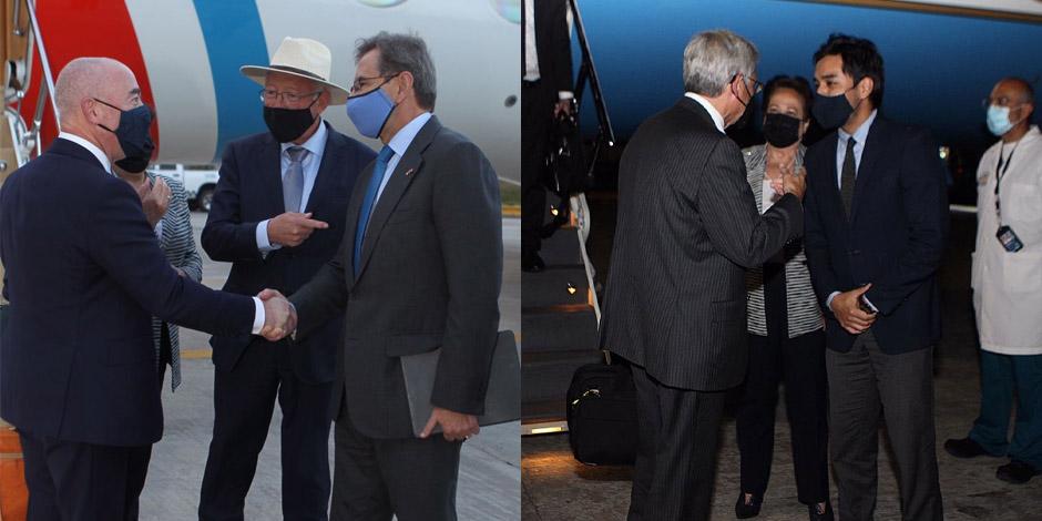 Los representantes del gobierno de Joe Biden, el secretario de Seguridad Nacional, Alejandro Mayorkas y el fiscal general, Merrick Garland, llegaron a México para el DANS.
