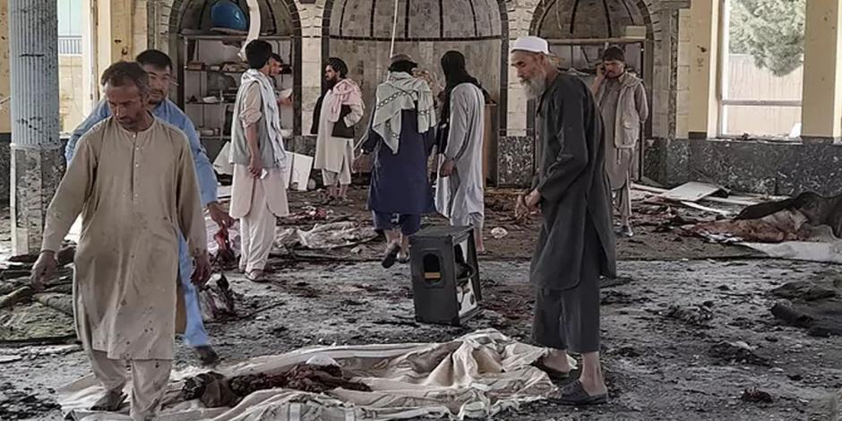 Mezquita de Kunduz, Afganistán, donde se produjo el atentado.