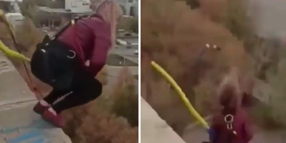 Mujer muere al saltar en bungee