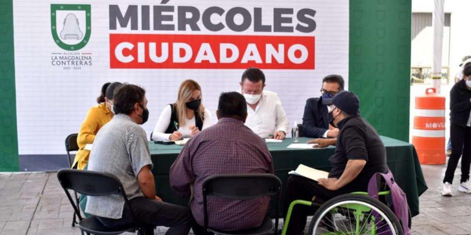 El alcalde de Magdalena Contreras, Luis Gerardo Quijano, inició con el programa “Miércoles Ciudadano”.