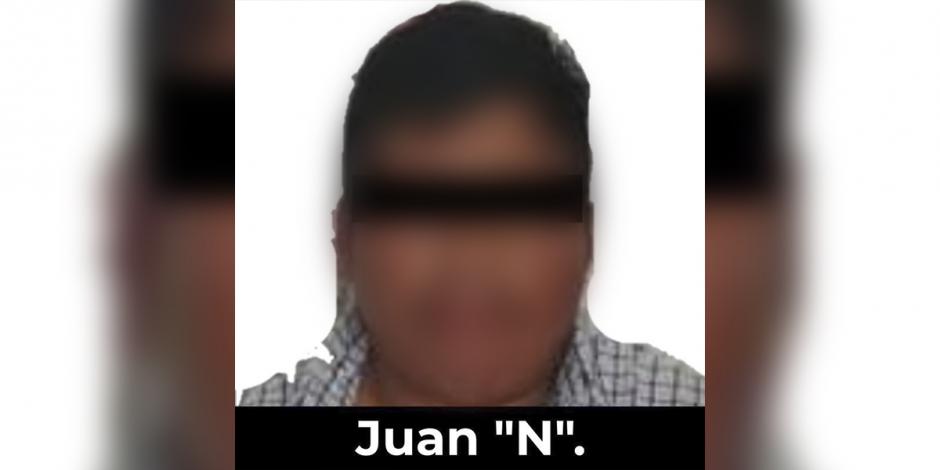 Juan "N" es la persona detenida que trasladaba a los cinco migrantes.