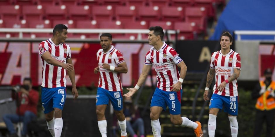 Jesús Molina celebra el gol que le anotó a los escarlatas el pasado 16 de enero.