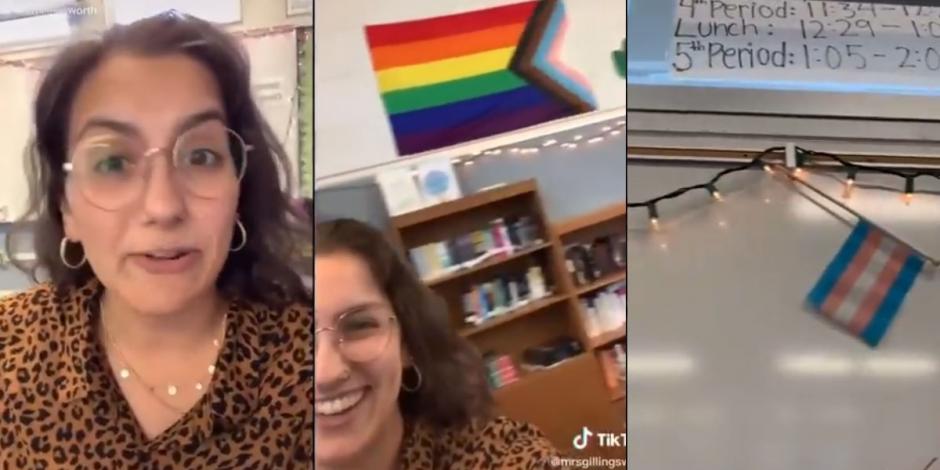 Una maestra en Estados Unidos fue despedida por sugerir a sus alumnos jurar lealtad a la bandera del orgullo LGBT+ y no a la de su país.