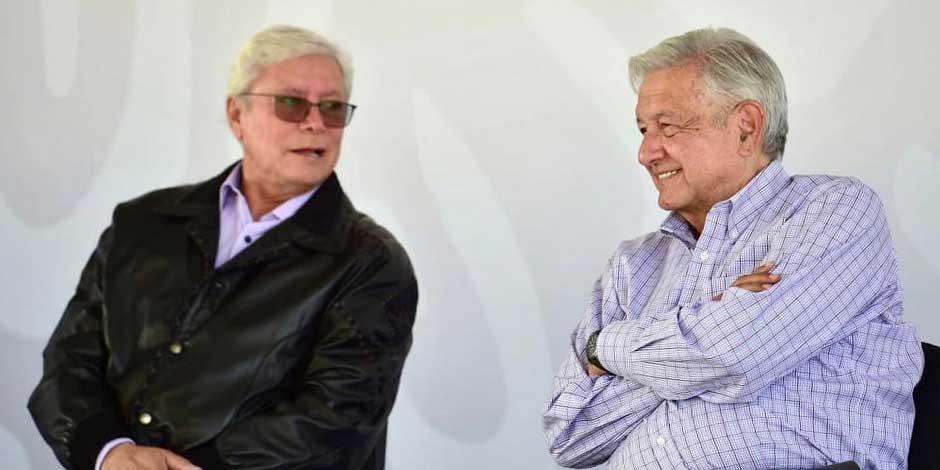 El Presidente, Andrés Manuel López Obrador y el gobernador de Baja California, Jaime Bonilla