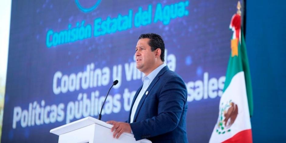 Diego Sinhue durante la inauguración de la Beyond Water Guanajuato Summit 2021.