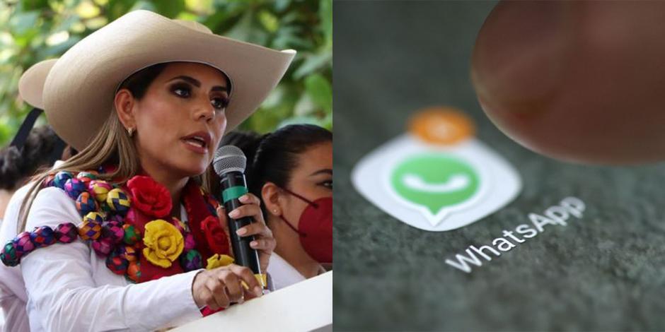 Evelyn Salgado informó que su cuenta de WhatsApp fue vulnerada; no la utilizará por motivos de seguridad.