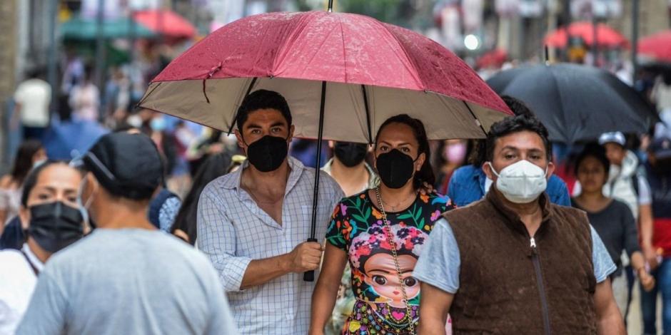 ¡No guarde el paraguas!, continúan las lluvias en la Ciudad de México.