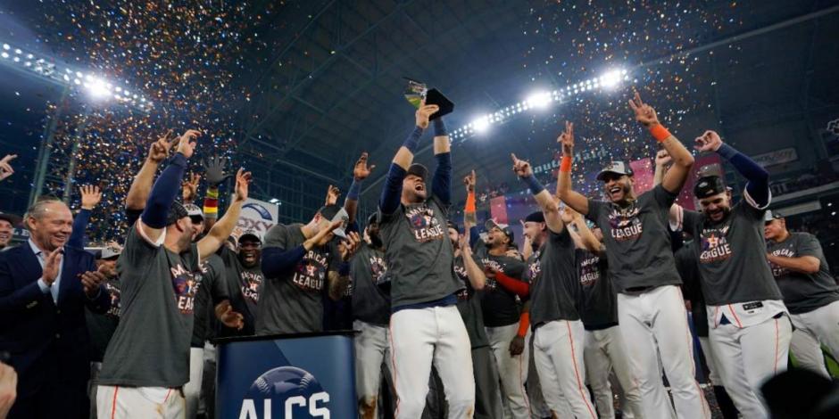 Los Astros de Houston celebran su pase a la Serie Mundial de la MLB