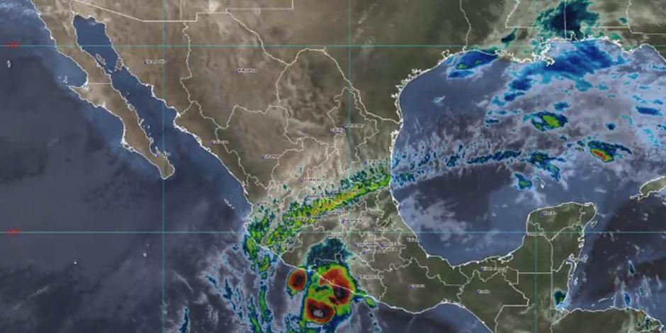 El huracán "Rick" se localizó a las 09:00 horas del domingo a 210 kilómetros al sur de Zihuatanejo, Guerrero.