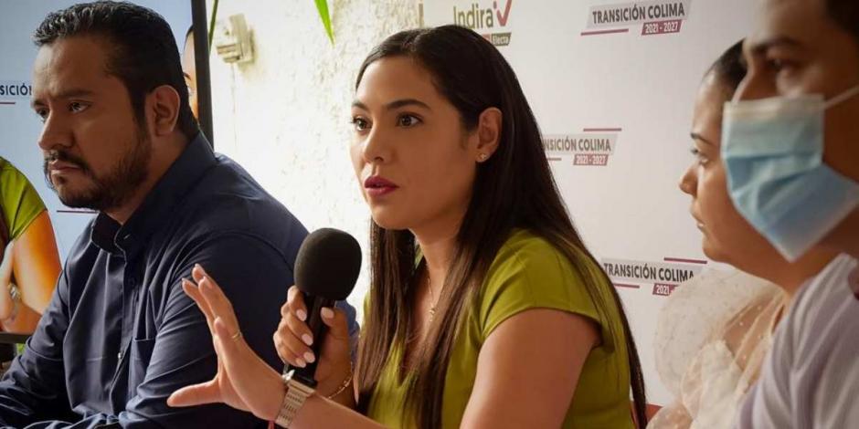 Indira Vizcaíno dice que va a recibir un desastre financiero en Colima