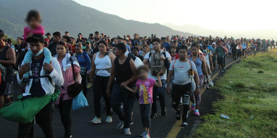 Este miércoles la caravana migrante llega a Villa Comaltitlán.