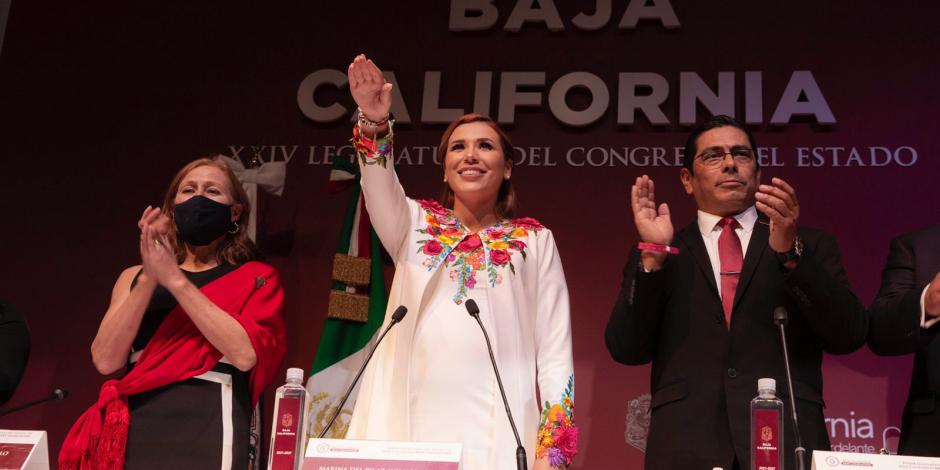 Marina del Pilar rinde protesta como gobernadora de Baja California