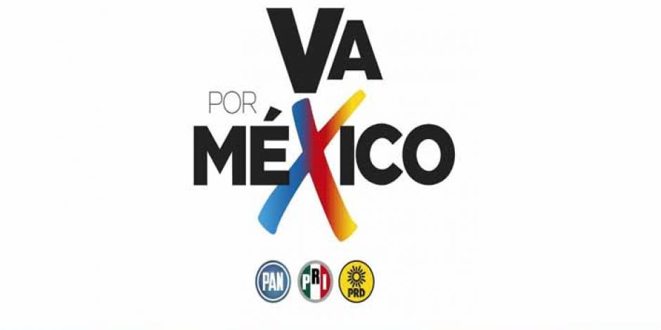 Logo de la alianza Va por México.