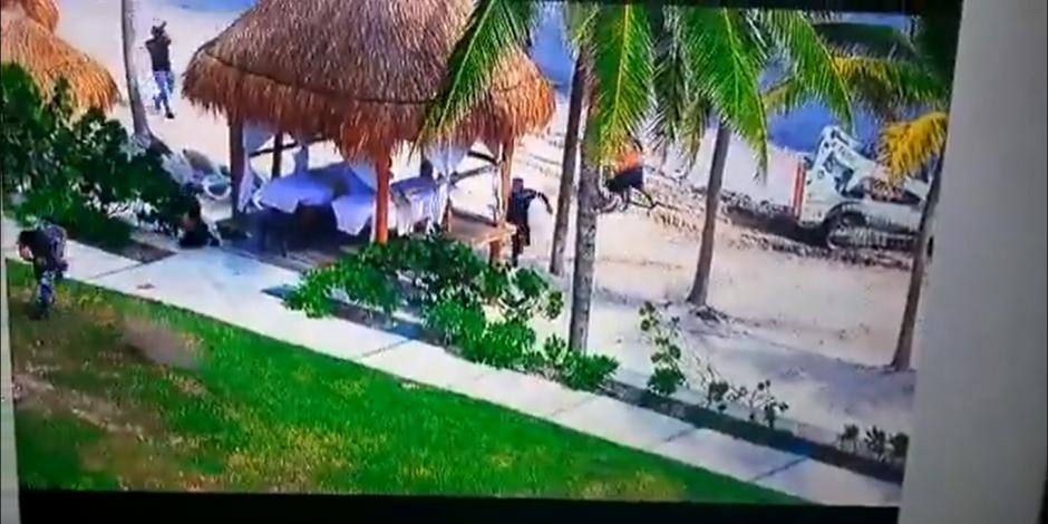 Debido a la balacera en Puerto Morelos, Quintana Roo, decenas de turistas y empleados fueron trasladados a zonas seguras.