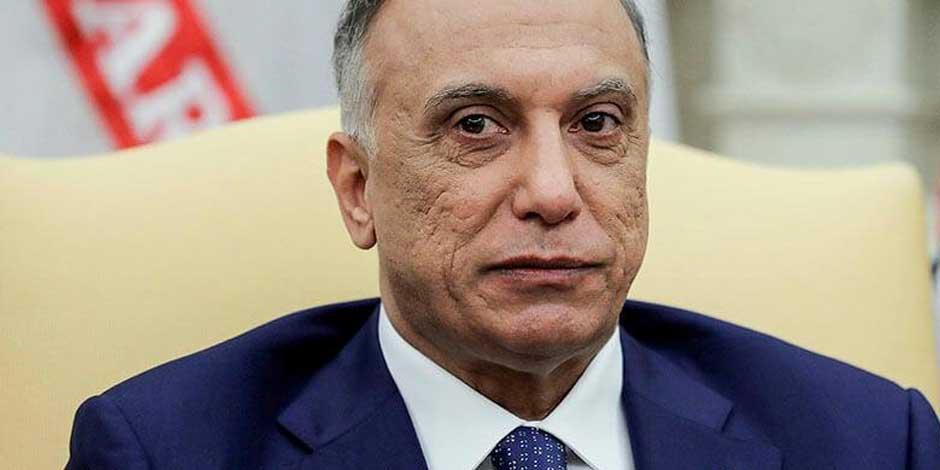 En la imagen, el primer ministro de Irak, Mustafa al-Kazemi