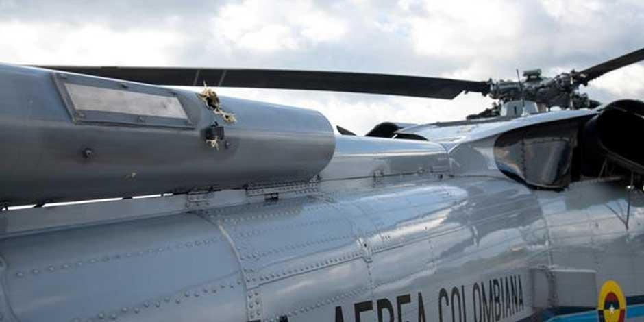 El helicóptero en el que viajaba el presidente de Colombia, Iván Duque, sufrió un ataque con balas en junio pasado