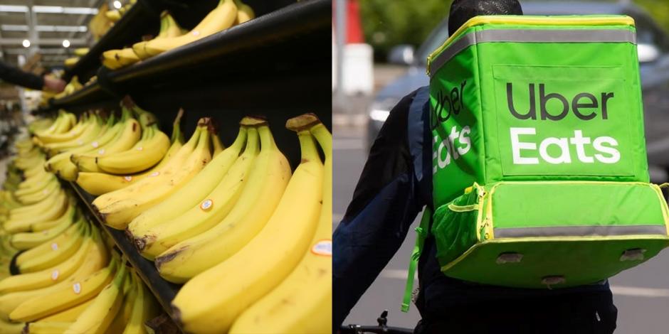Plátano resultó ser lo más pedido en Uber Eats
