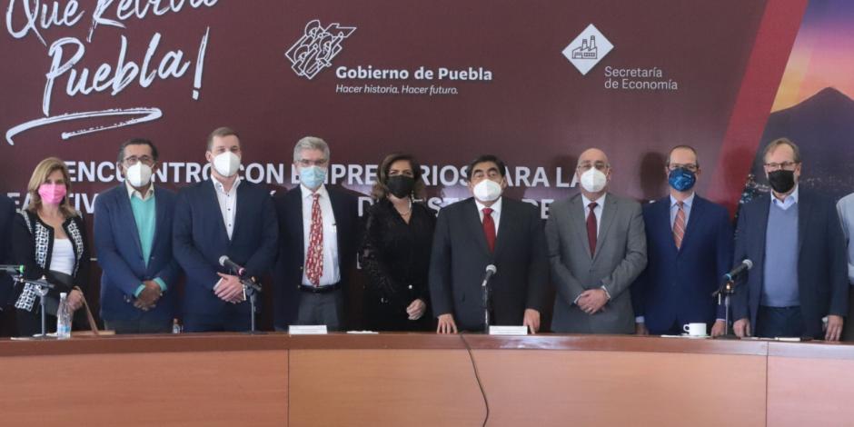 Miguel Barbosa, gobernador de Puebla, sostuvo un encuentro con representantes de las empresas alemanas más importantes radicadas en el estado; impulsarán una política industrial.